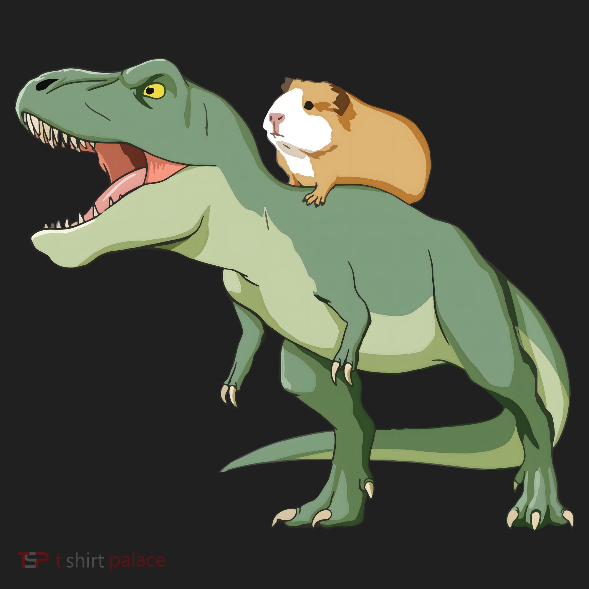 Funny Guinea Pig Riding T Rex Dinosaur Tumbler