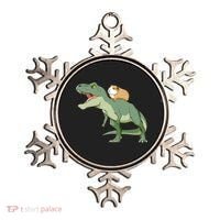 Funny Guinea Pig Riding T Rex Dinosaur Ornament thumb 0