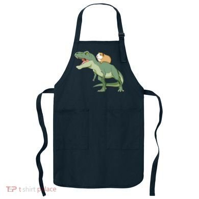 Funny Guinea Pig Riding T Rex Dinosaur Apron