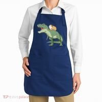 Funny Guinea Pig Riding T Rex Dinosaur Apron thumb 2