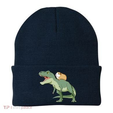 Funny Guinea Pig Riding T Rex Dinosaur Beanie