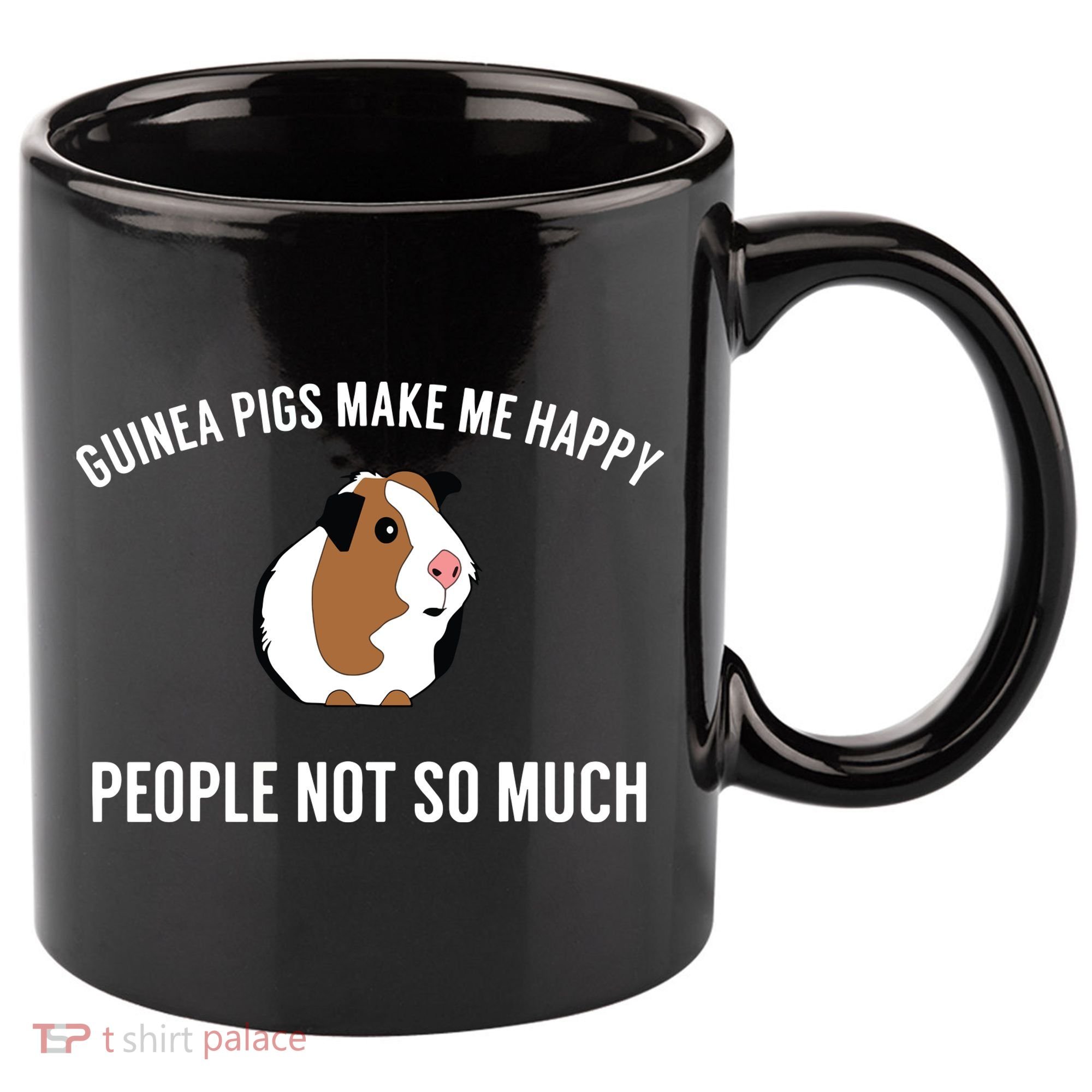 Funny Guinea Pig Gift Guinea Pig Tee 11oz C Handle Ceramic Mug
