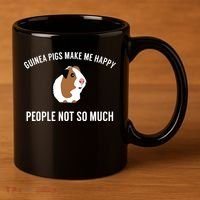 Funny Guinea Pig Gift Guinea Pig Tee 11oz C Handle Ceramic Mug thumb 3