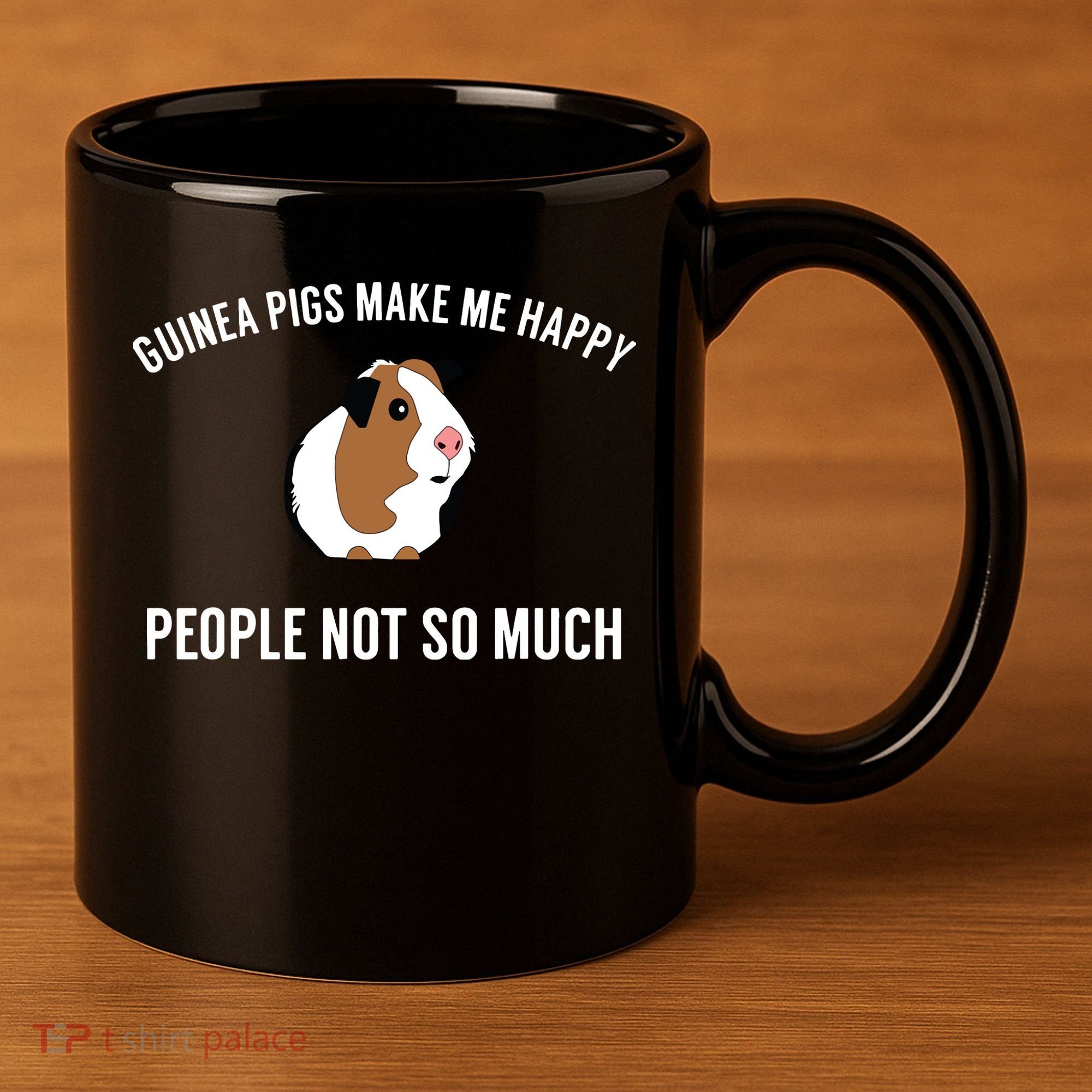 Funny Guinea Pig Gift Guinea Pig Tee 11oz C Handle Ceramic Mug