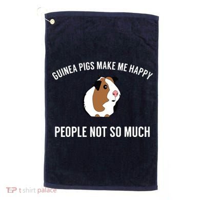 Funny Guinea Pig Gift Guinea Pig Tee Golf Towel