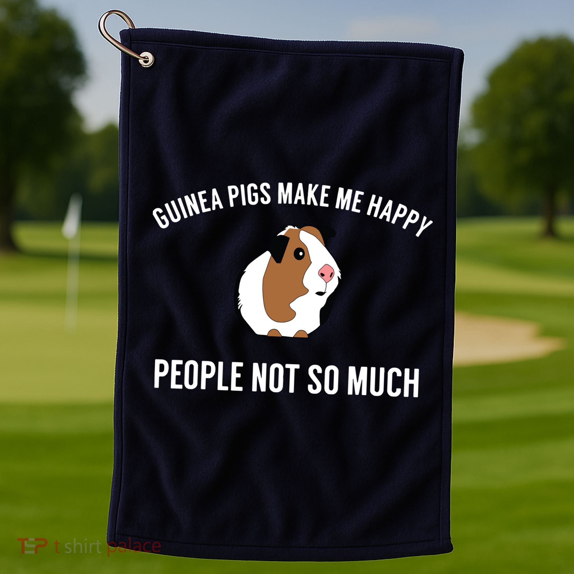 Funny Guinea Pig Gift Guinea Pig Tee Golf Towel