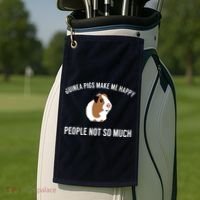 Funny Guinea Pig Gift Guinea Pig Tee Golf Towel thumb 2
