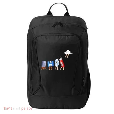 Funny Geek Programmer Nerd Developer Computer Engineering City Backpack