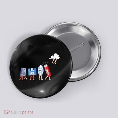 Funny Geek Programmer Nerd Developer Computer Engineering Button
