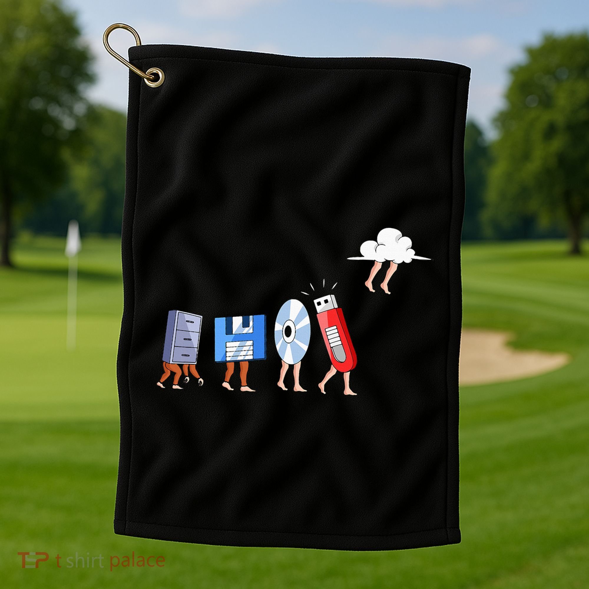Funny Geek Programmer Nerd Developer Computer Engineering Golf Towel