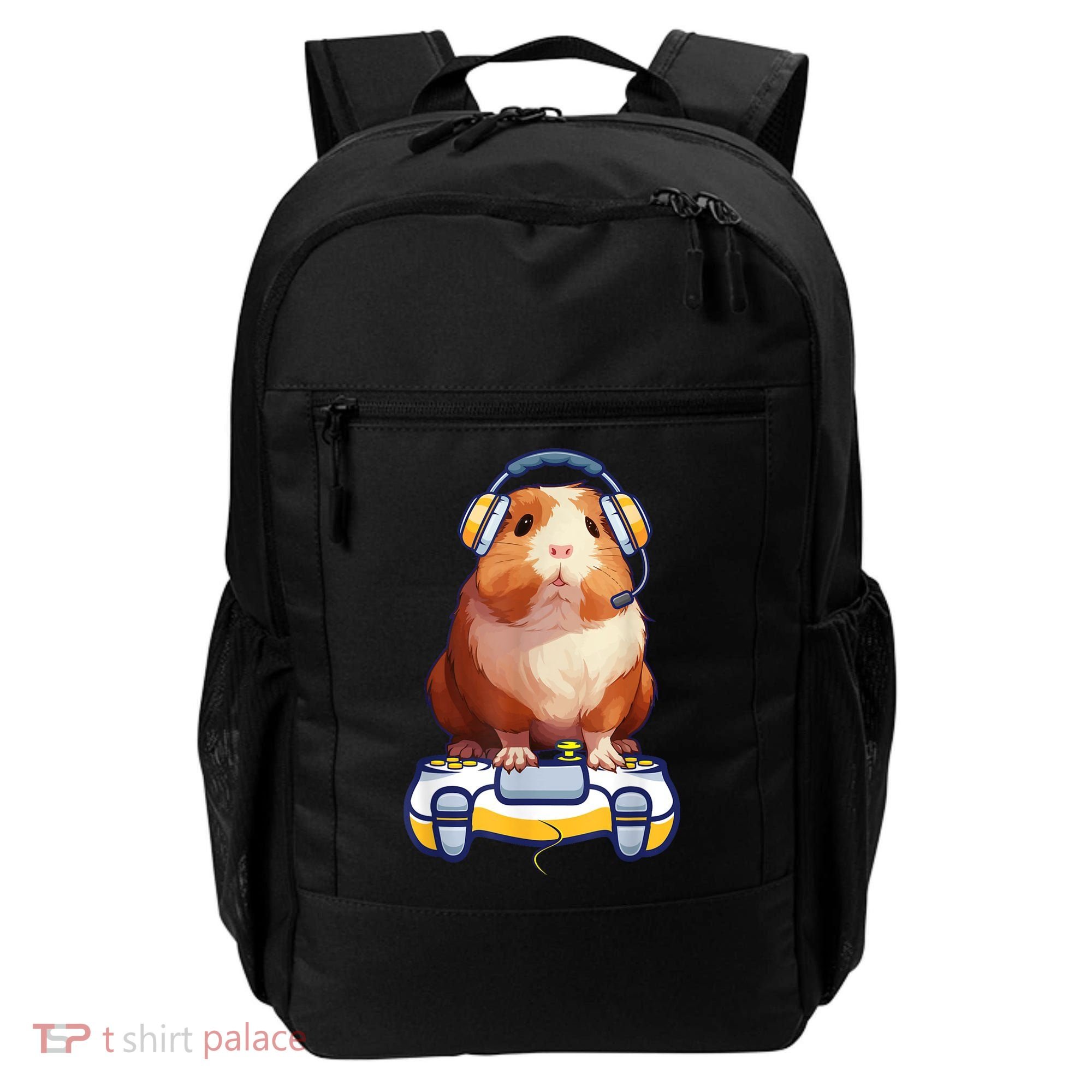 Funny Guinea Pig And Video Gamer Lover Fluffy Cavy Gamers Backpack