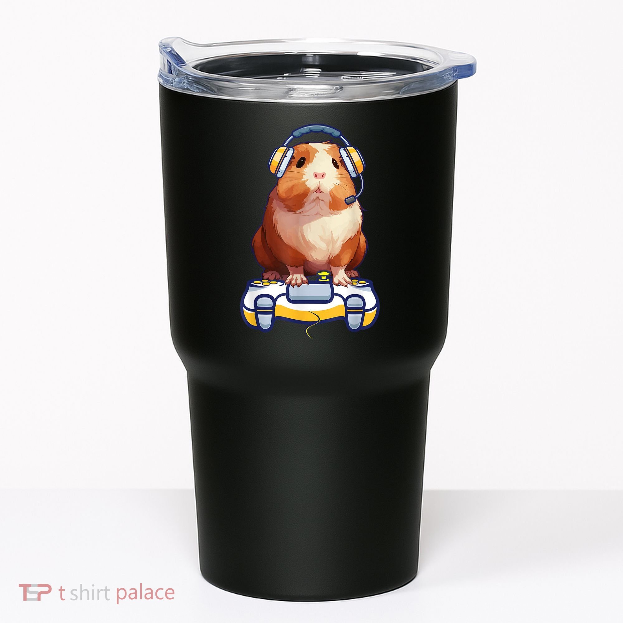 Funny Guinea Pig And Video Gamer Lover Fluffy Cavy Gamers Tumbler