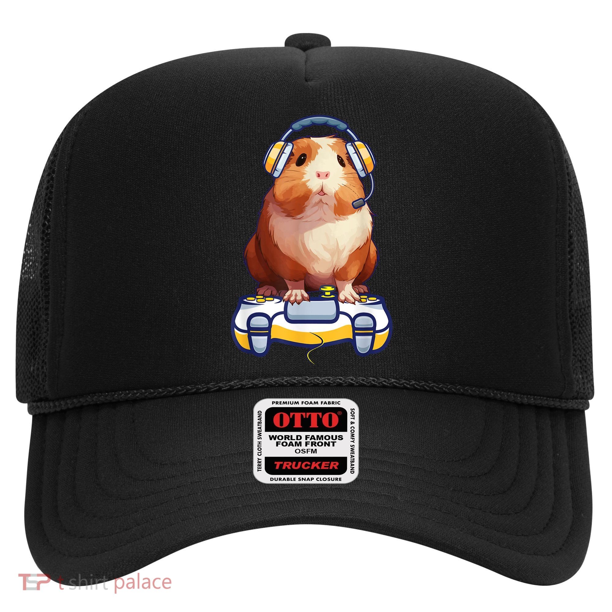 Funny Guinea Pig And Video Gamer Lover Fluffy Cavy Gamers Hat
