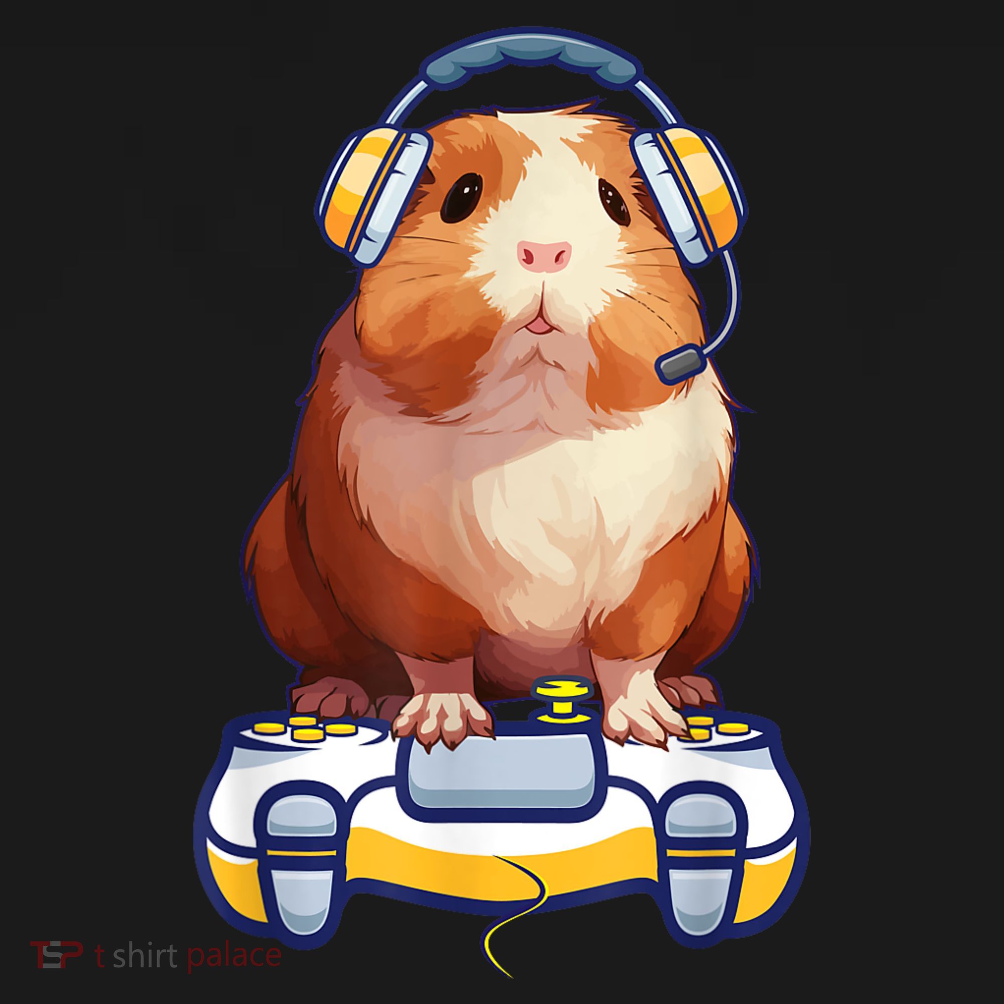 Funny Guinea Pig And Video Gamer Lover Fluffy Cavy Gamers Women's Long Sleeve Shirt
