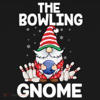 Funny Gnome Pajamas Bowling Gnome Xmas Cute Christmas Gnome Women's Hoodie thumb 2