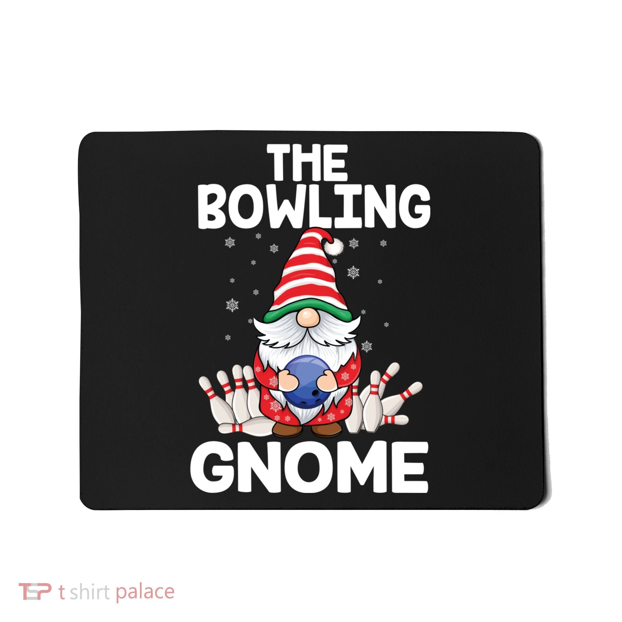 Funny Gnome Pajamas Bowling Gnome Xmas Cute Christmas Gnome Mousepad
