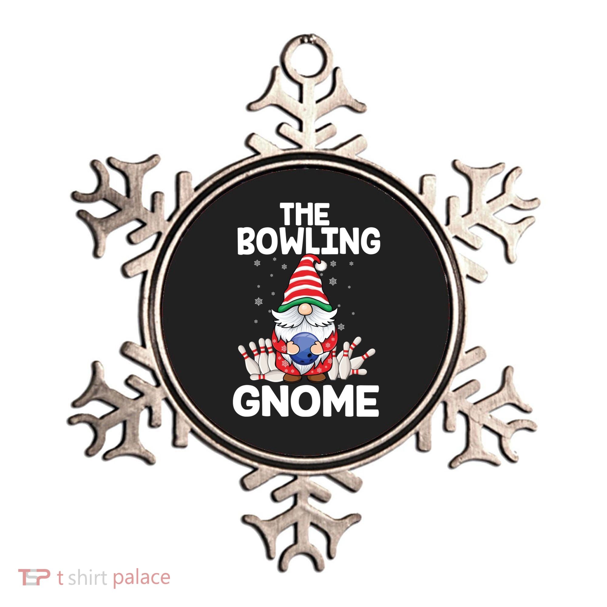 Funny Gnome Pajamas Bowling Gnome Xmas Cute Christmas Gnome Ornament
