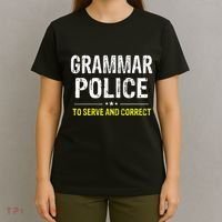 funny Grammar Police Costume Idea T-Shirt thumb 4