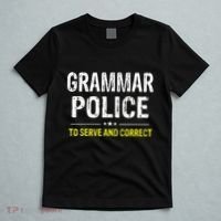 funny Grammar Police Costume Idea T-Shirt thumb 5
