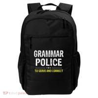 funny Grammar Police Costume Idea Backpack thumb 0