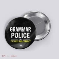 funny Grammar Police Costume Idea Button thumb 0