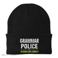 funny Grammar Police Costume Idea Beanie thumb 0