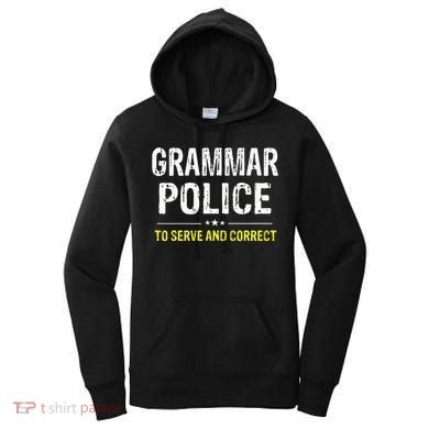 funny Grammar Police Costume Idea Women's Hoodie
