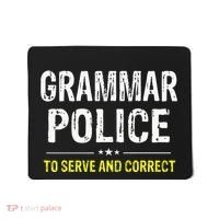 funny Grammar Police Costume Idea Mousepad thumb 0