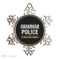 funny Grammar Police Costume Idea Ornament thumb 0