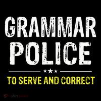 funny Grammar Police Costume Idea Ornament thumb 1