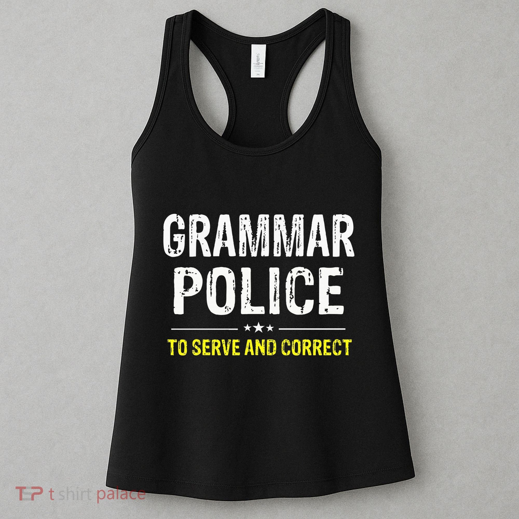 funny Grammar Police Costume Idea Women's Tank Top