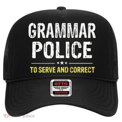 funny Grammar Police Costume Idea Hat