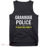 funny Grammar Police Costume Idea Tank Top thumb 0