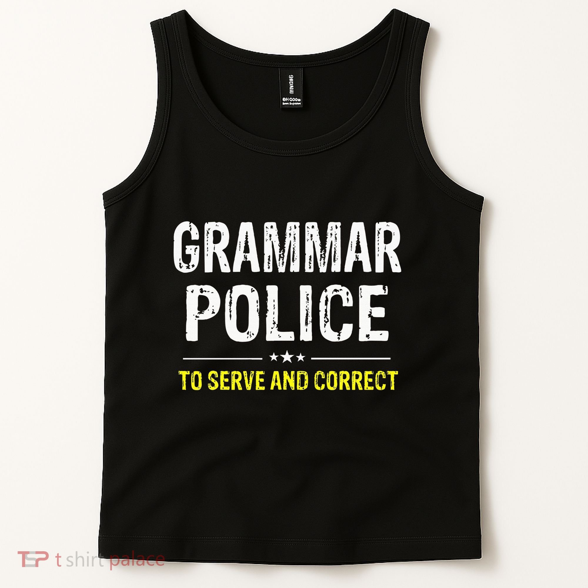 funny Grammar Police Costume Idea Tank Top