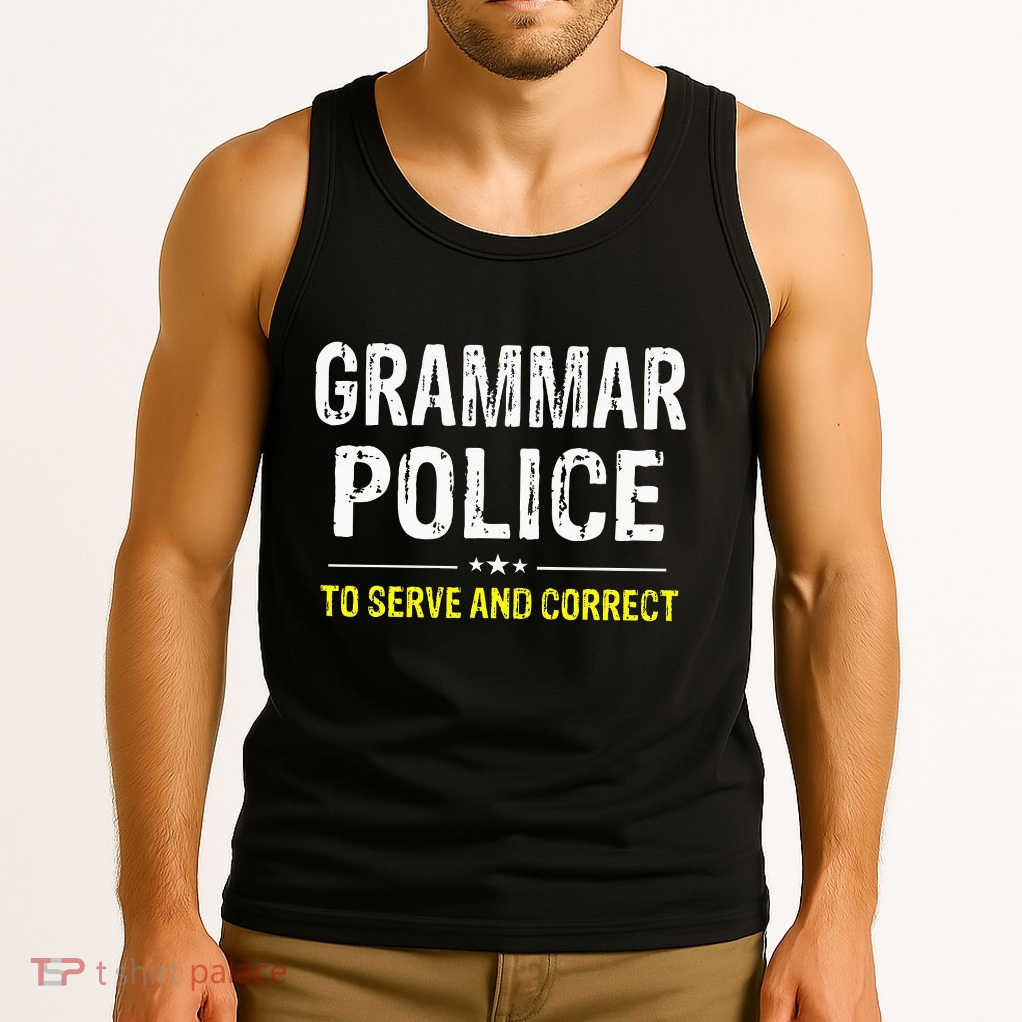funny Grammar Police Costume Idea Tank Top