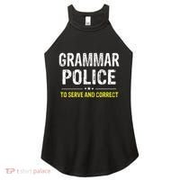 funny Grammar Police Costume Idea Women's Perfect Tri Rocker Tank thumb 0
