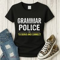 funny Grammar Police Costume Idea Women's T-Shirt thumb 3