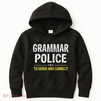 funny Grammar Police Costume Idea Kids Hoodie thumb 0