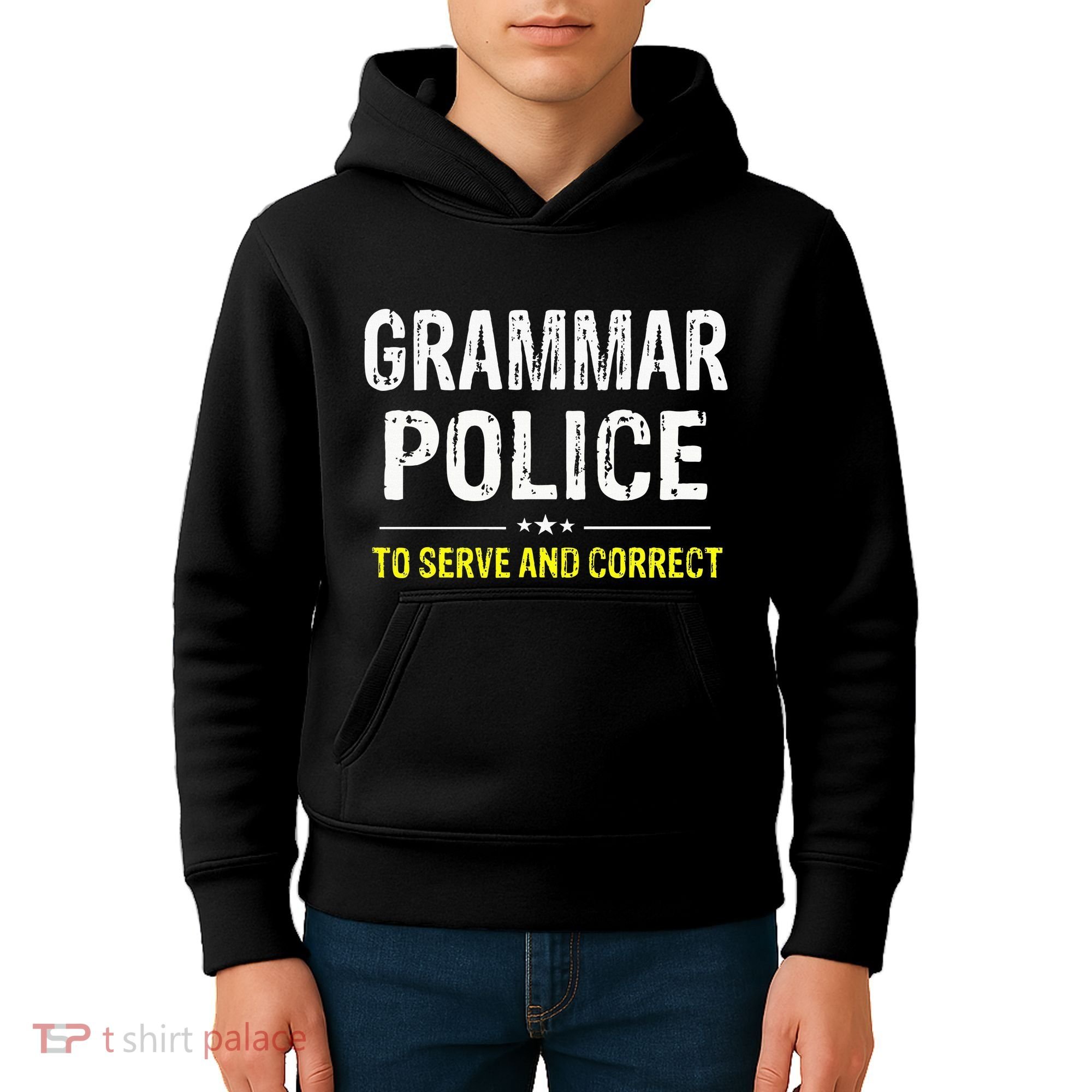 funny Grammar Police Costume Idea Kids Hoodie