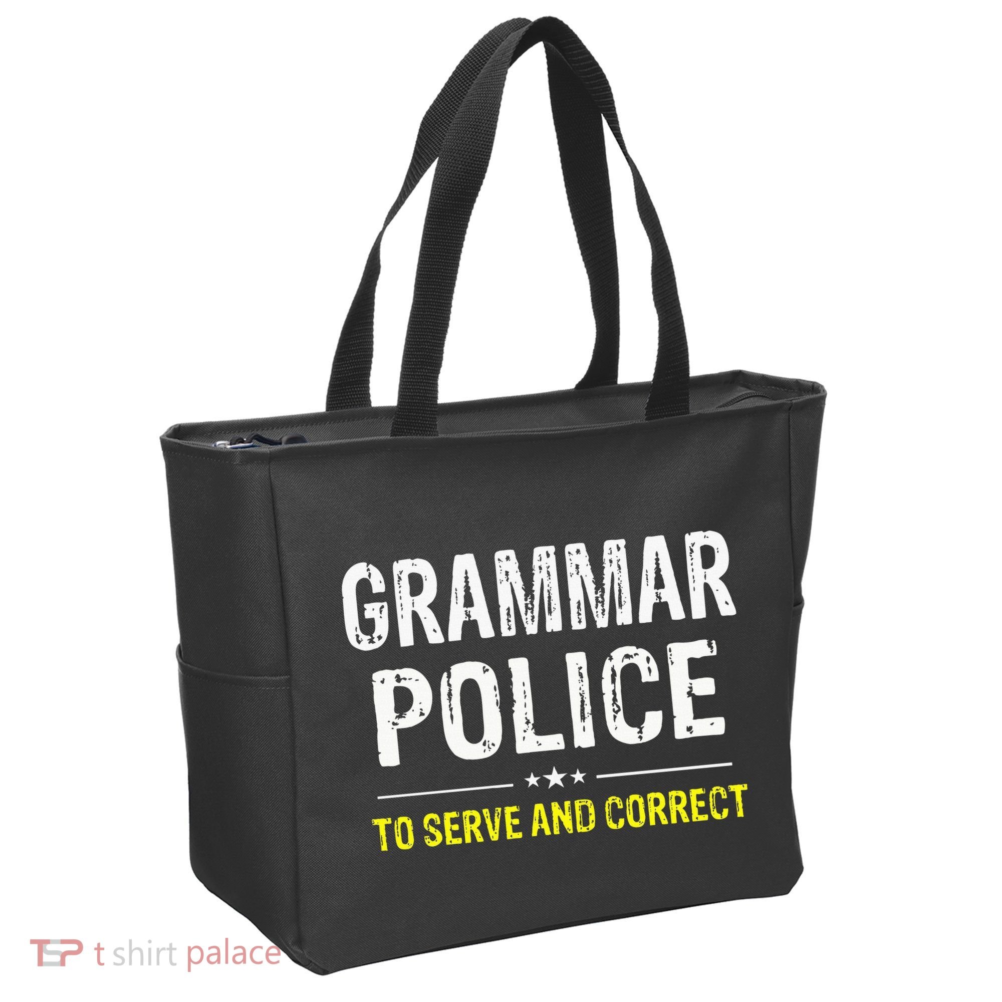funny Grammar Police Costume Idea Tote Bag