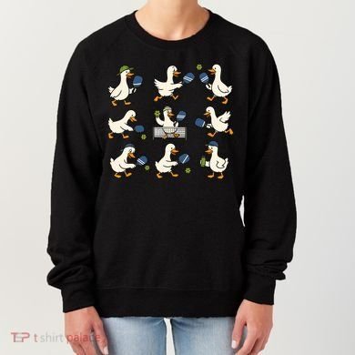 Funny Goose Pickleball Cute Gift Women's Sweatshirt