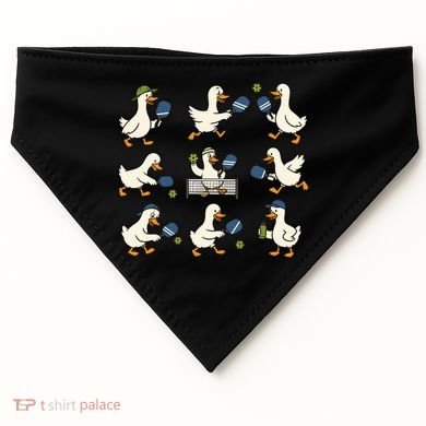 Funny Goose Pickleball Cute Gift USA-Made Doggie Bandana