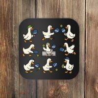 Funny Goose Pickleball Cute Gift Coaster thumb 0