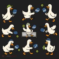 Funny Goose Pickleball Cute Gift Tumbler thumb 3