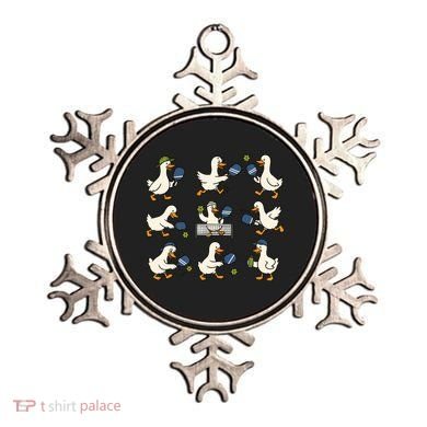 Funny Goose Pickleball Cute Gift Ornament