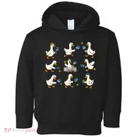 Funny Goose Pickleball Cute Gift Toddler Hoodie thumb 0
