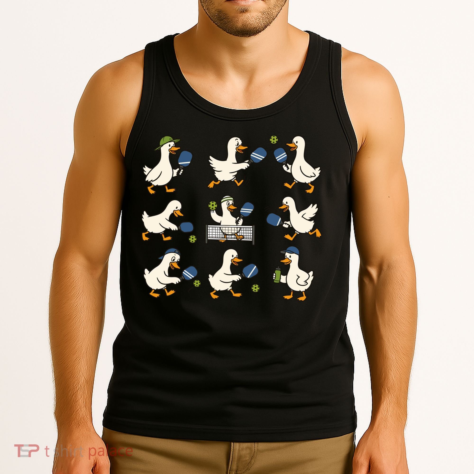 Funny Goose Pickleball Cute Gift Tank Top
