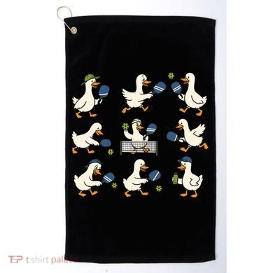 Funny Goose Pickleball Cute Gift Golf Towel