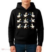 Funny Goose Pickleball Cute Gift Kids Hoodie thumb 4