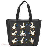 Funny Goose Pickleball Cute Gift Tote Bag thumb 0